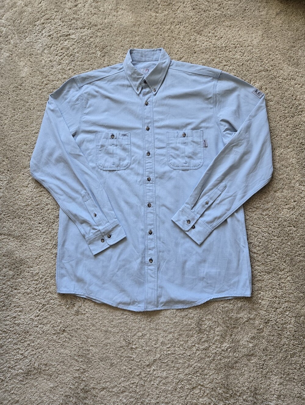 Tyndale Work Shirt Mens XL Long Blue